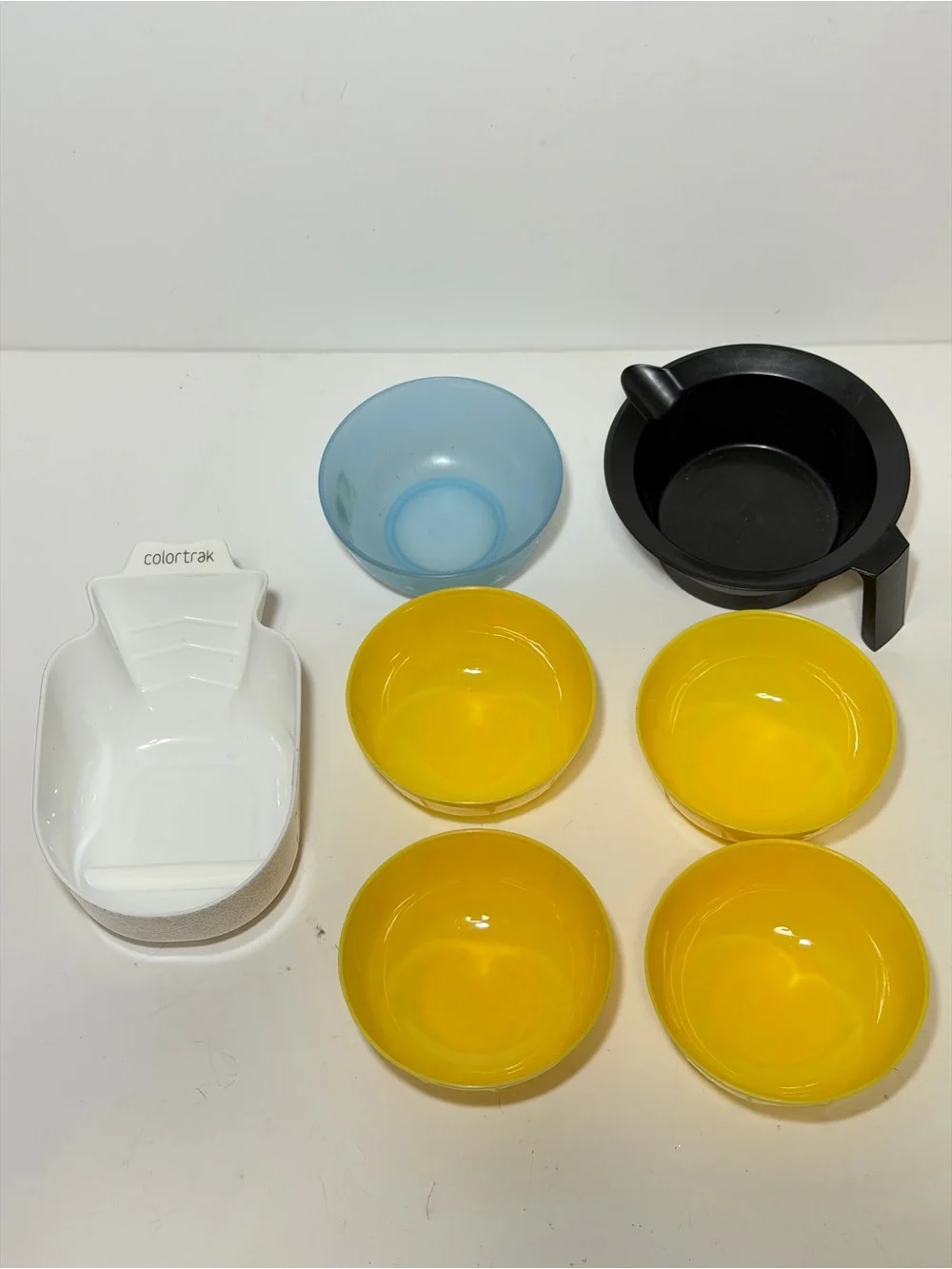Salon Hair Styling Lot – Perm Rods, Curlers, Color Mixing Bowls, Clips & Pins